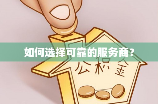 桃山如何选择可靠的服务商？