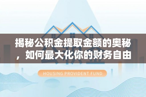 桃山揭秘公积金提取金额的奥秘，如何最大化你的财务自由