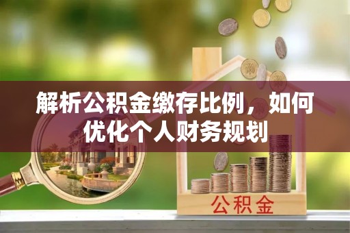 桃山解析公积金缴存比例，如何优化个人财务规划