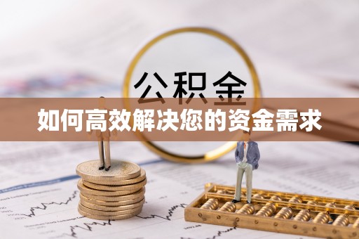 桃山如何高效解决您的资金需求