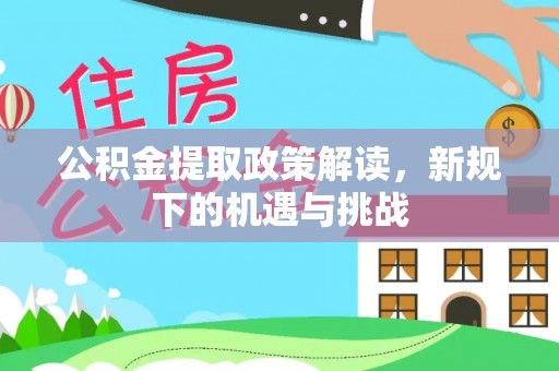 桃山公积金提取政策解读，新规下的机遇与挑战