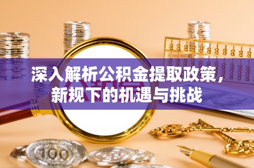 桃山深入解析公积金提取政策，新规下的机遇与挑战