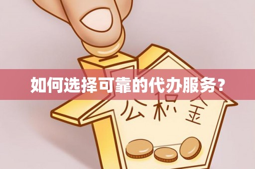 桃山如何选择可靠的代办服务？