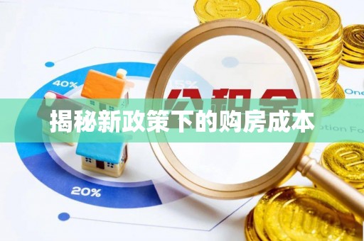 桃山揭秘新政策下的购房成本
