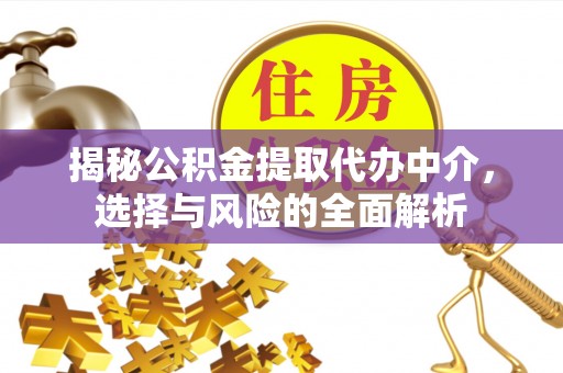 桃山揭秘公积金提取代办中介，选择与风险的全面解析