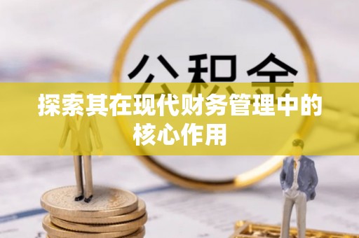 桃山探索其在现代财务管理中的核心作用
