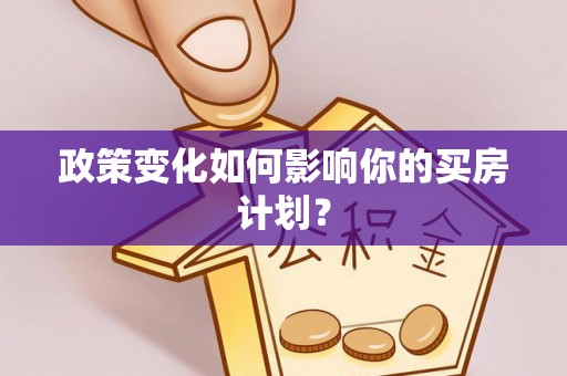桃山政策变化如何影响你的买房计划？