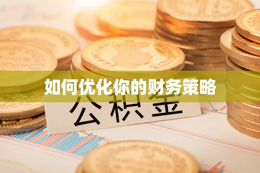 桃山如何优化你的财务策略