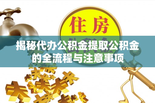 桃山揭秘代办公积金提取公积金的全流程与注意事项
