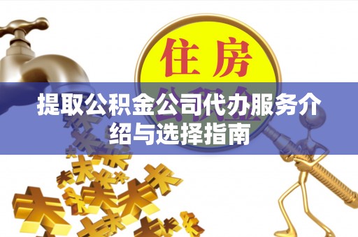 桃山提取公积金公司代办服务介绍与选择指南