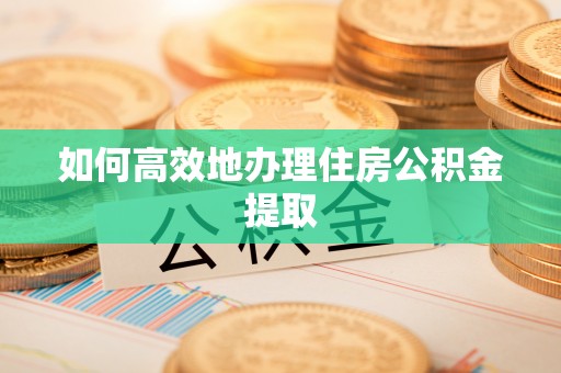 桃山如何高效地办理住房公积金提取