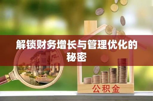 桃山解锁财务增长与管理优化的秘密