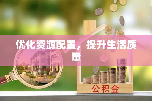 桃山优化资源配置，提升生活质量