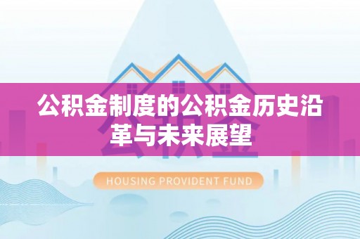 桃山公积金制度的公积金历史沿革与未来展望